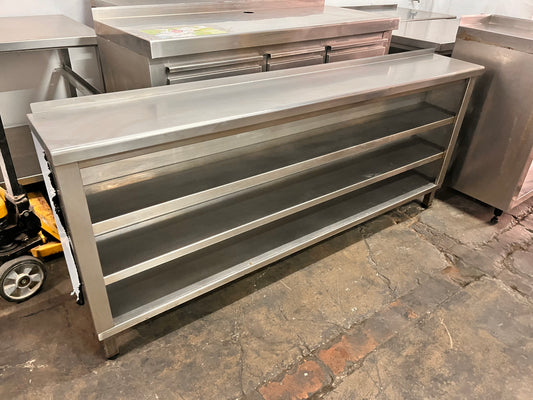 Mueble inox 200x30x85