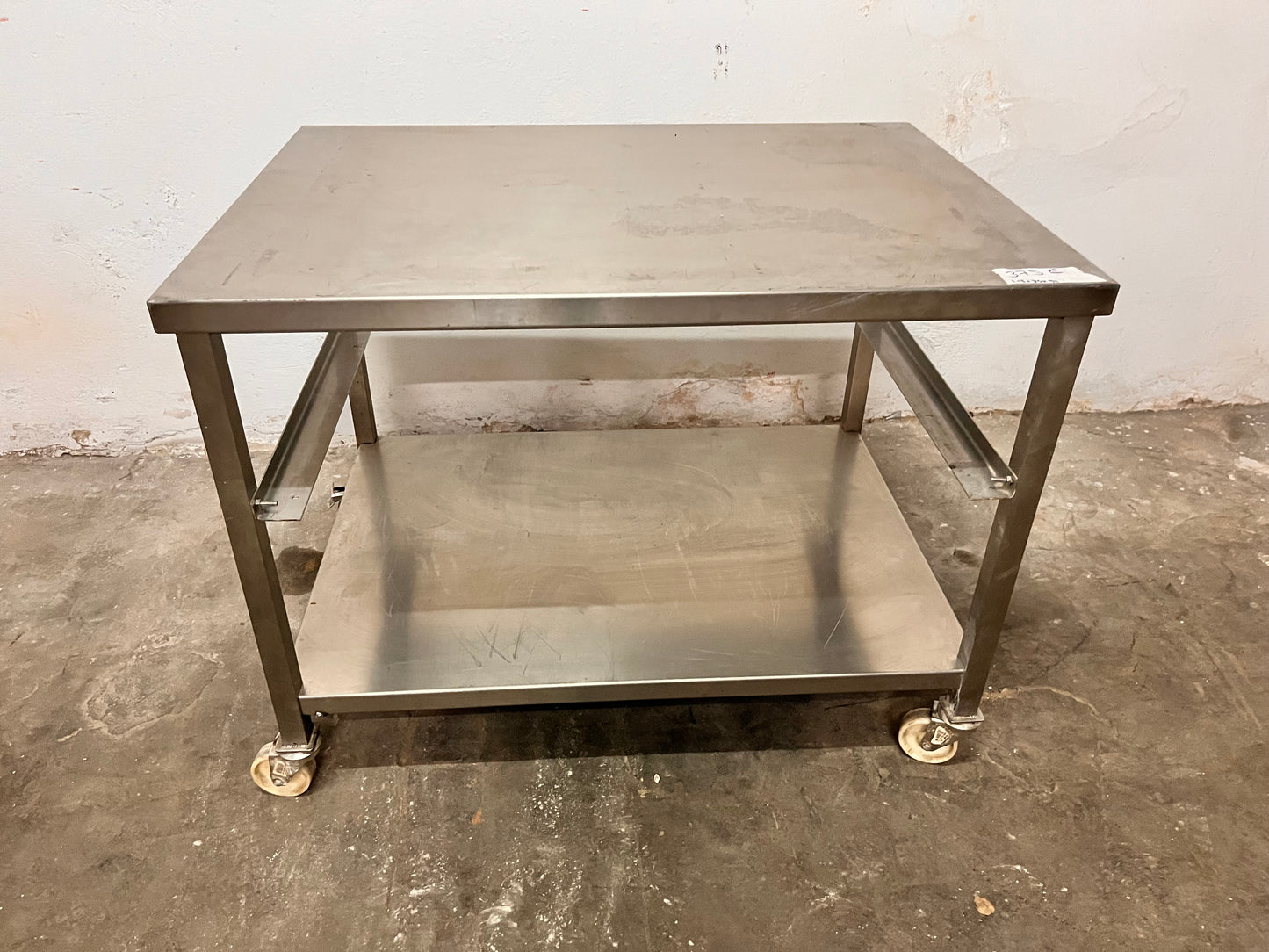 Mesa inox con ruedas 120x85x90