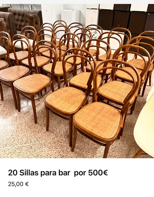 20 sillas 500€